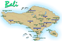 map of bali
